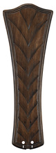 Fanimation B6060WA - 26" CONCAVE RIBBED CARVED BLADE: WALNUT - SET of 5