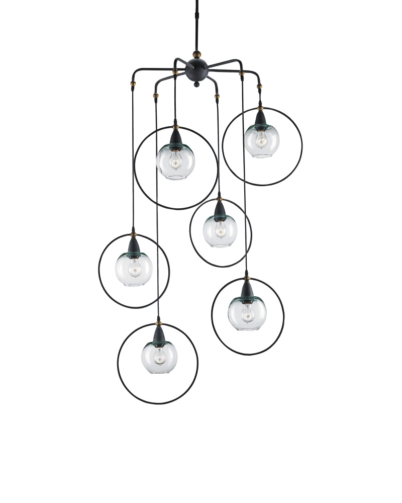 Moorsgate Black Multi-Pendant