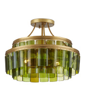 Currey 9000-0984 - Vintner Green Semi-Flush Mount