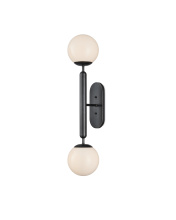 Currey 5800-0035 - Barbican Double-Light Bronze Wall Sconce